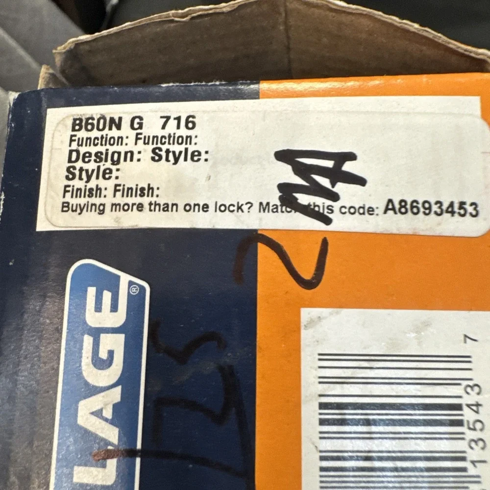 Schlage Single-Cylinder Deadbolt Lock Aged Bronze‎ B60N G 716